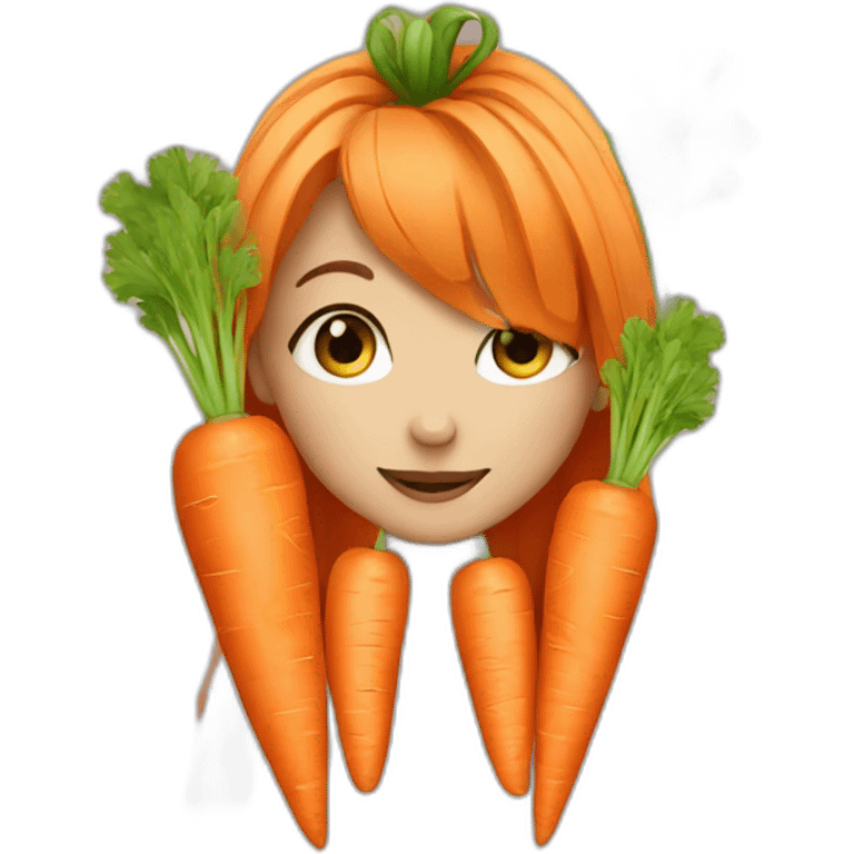 girl carrot emoji