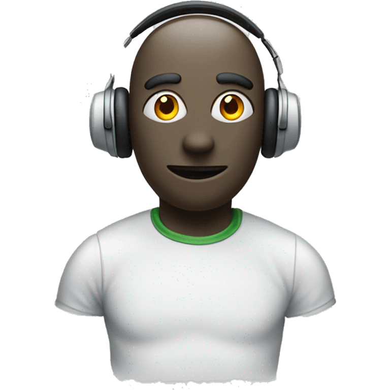 I need a customer support agent ghost with headphones emoji