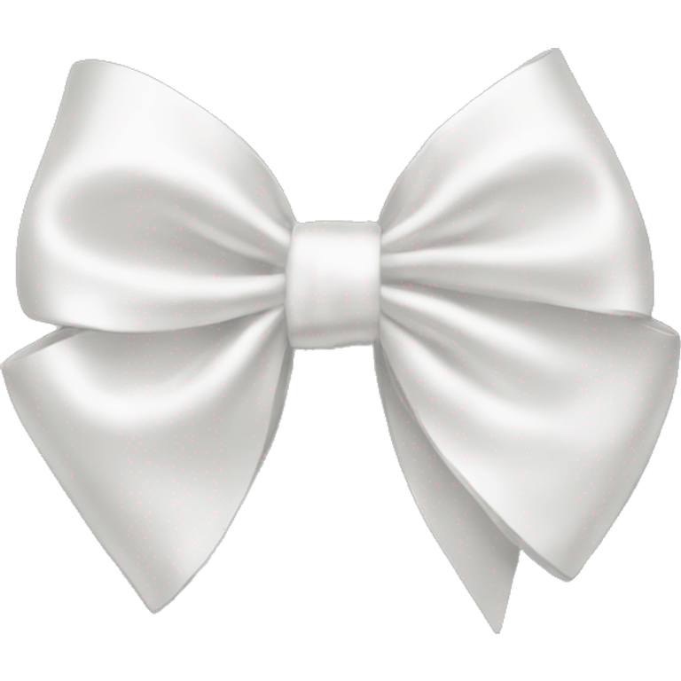 white satin bow emoji