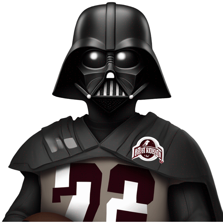 Darth Vader with a Johnny manziel Texas a&m jersey emoji