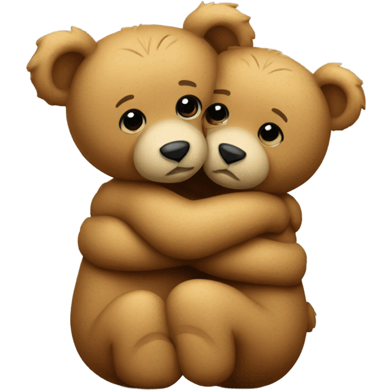 2 teddy bears hugging  emoji