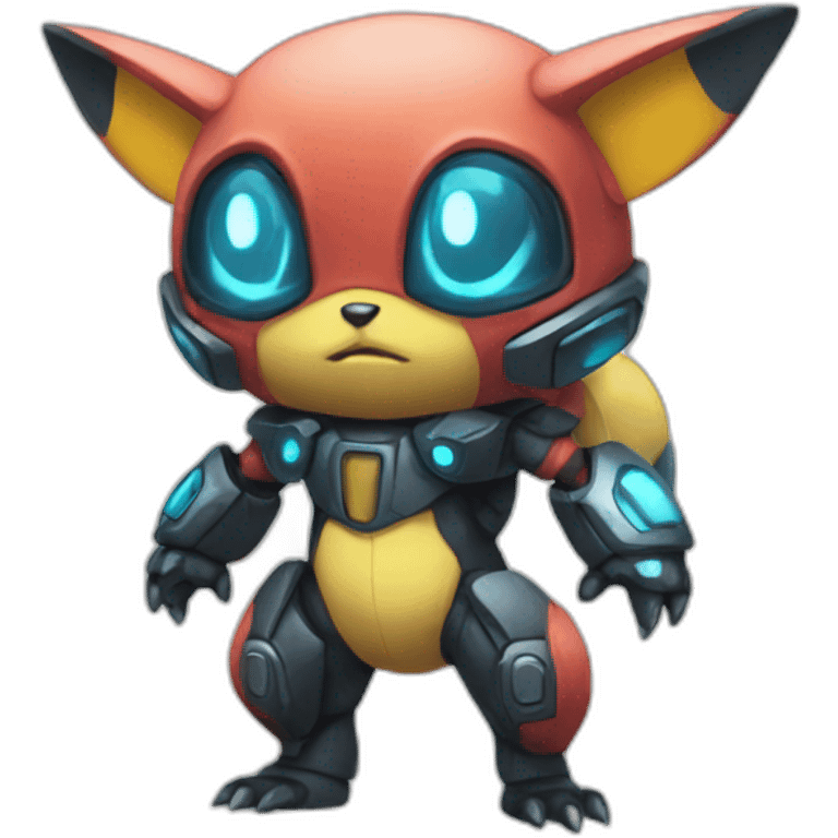 tiny cyber pokemon full body emoji