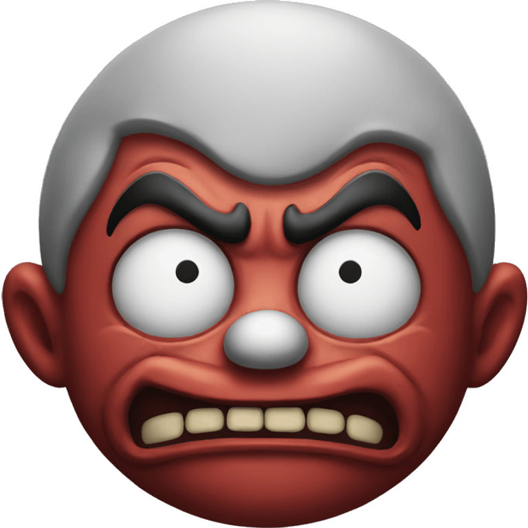 Angry clown saying you will regret this emoji