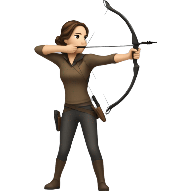 Katniss Everdeen shooting with a bow emoji