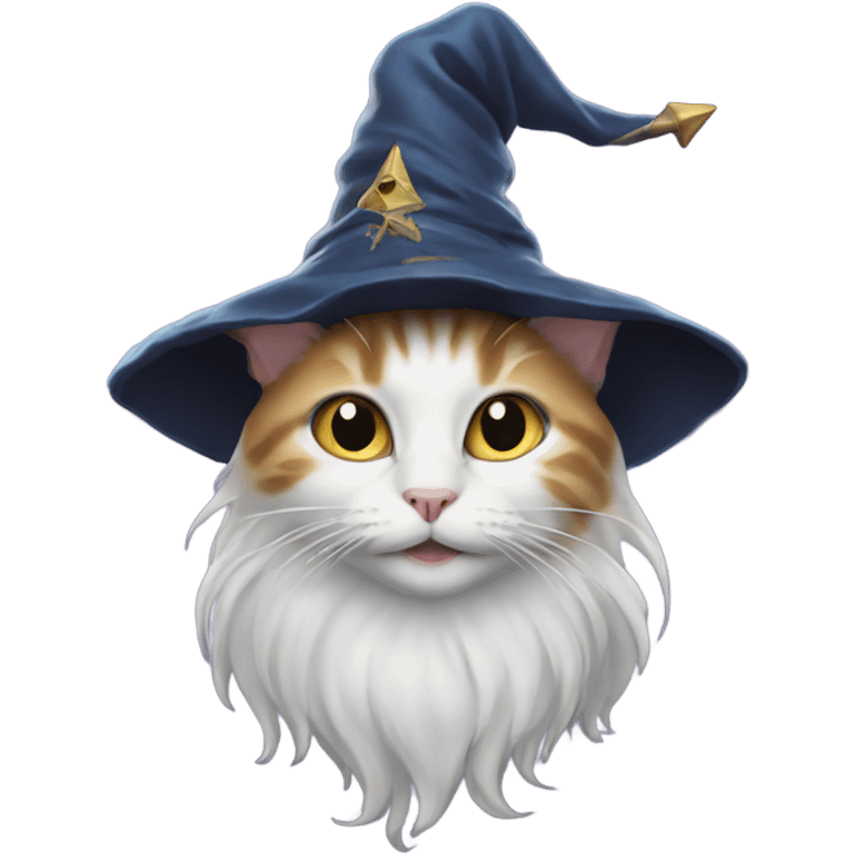 cat as a wizard emoji