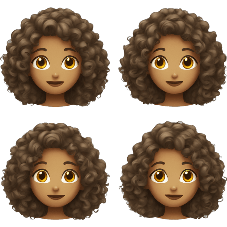 curly hair girl  emoji