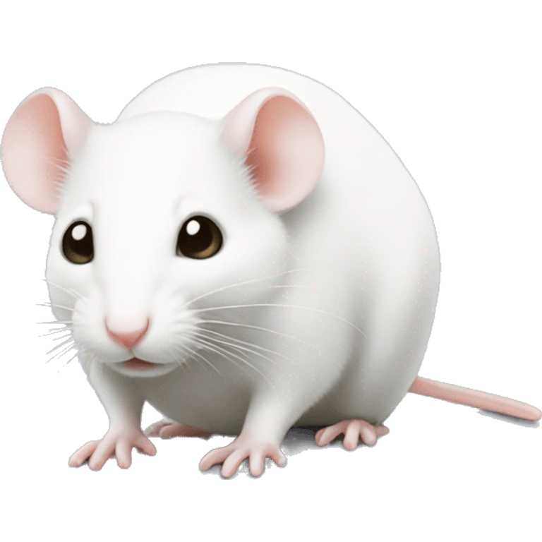 tiny white mouse emoji