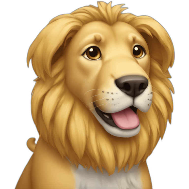 Dog y lion emoji