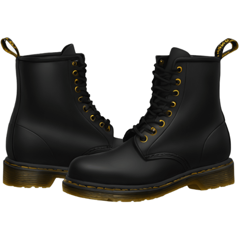 Black Doc Martens emoji