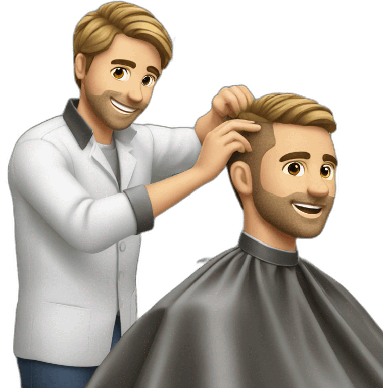 barber cutting hair emoji