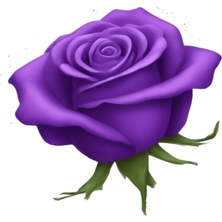 Purple rose emoji