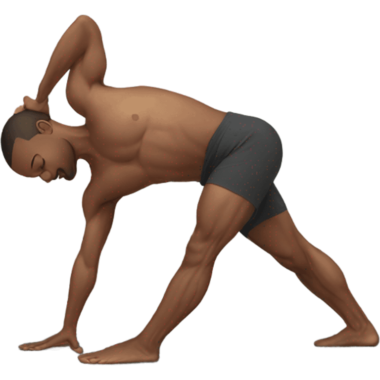 Back bend yoga male emoji