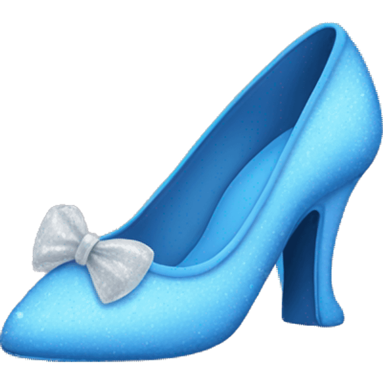 Blue Cinderella shoe emoji