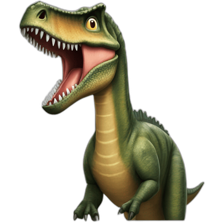 Spinosaurus qui brise le coup d un t rex emoji