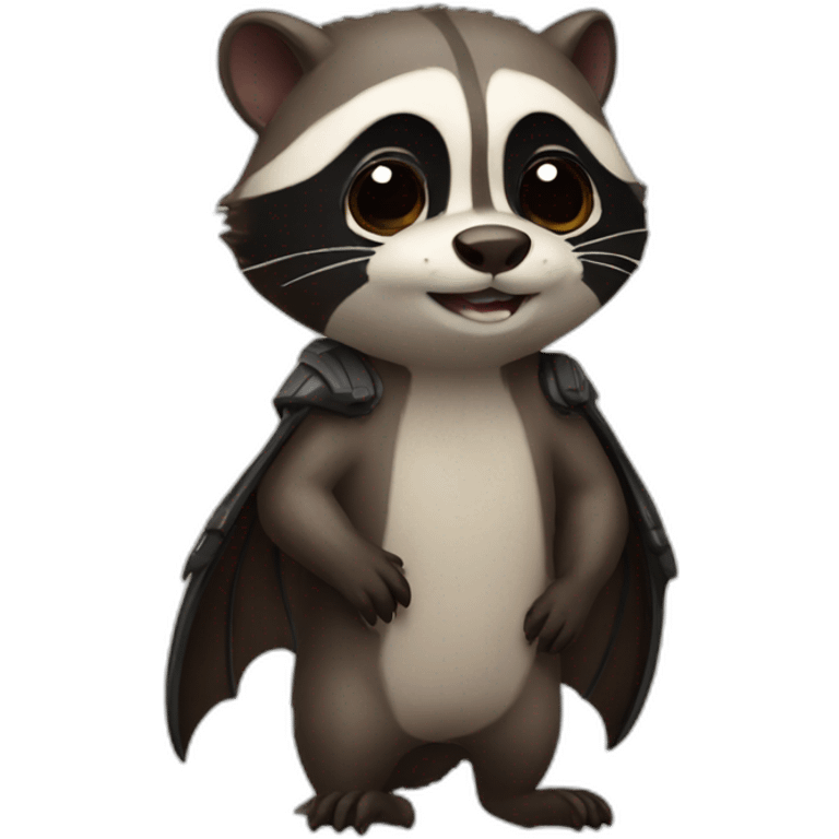 Otter bat raccoon emoji