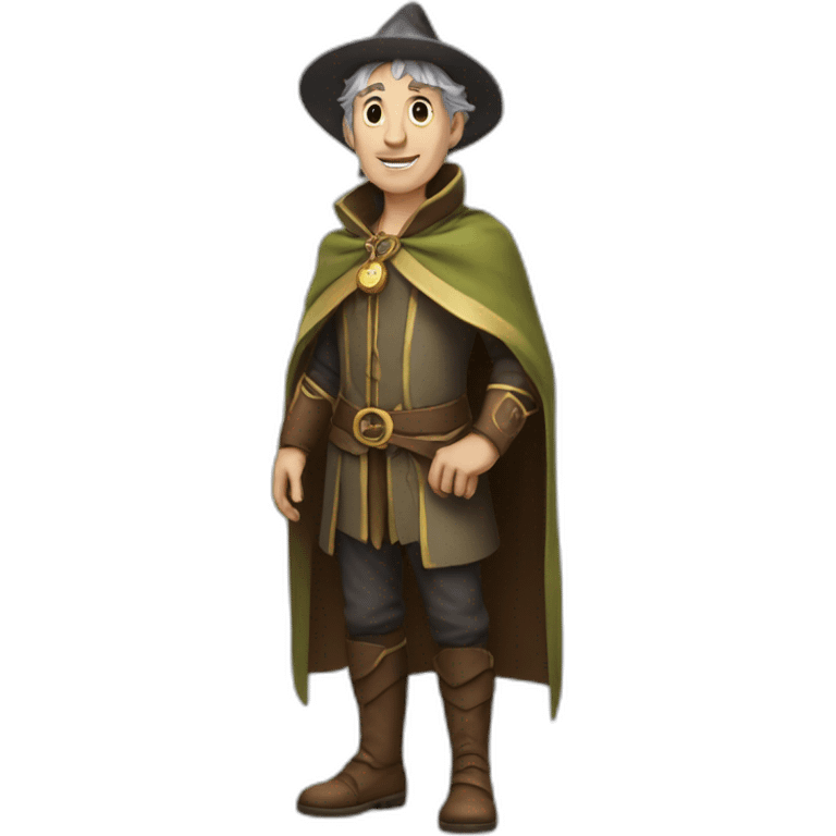 Merlin le magicien old full body emoji