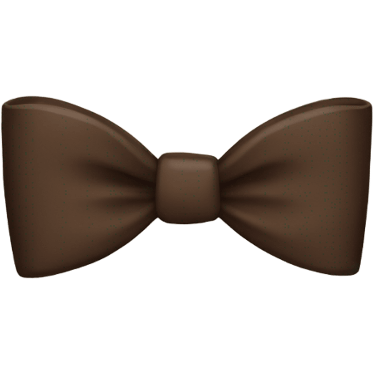 Cool dark Brown bow emoji