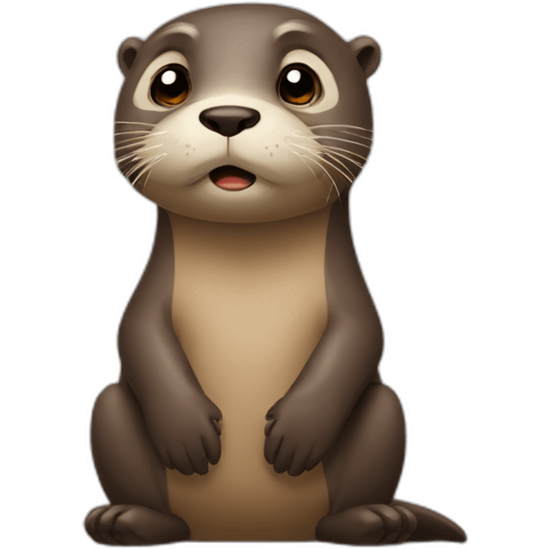 Otter sad emoji