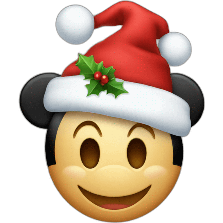 christmas mickey emoji