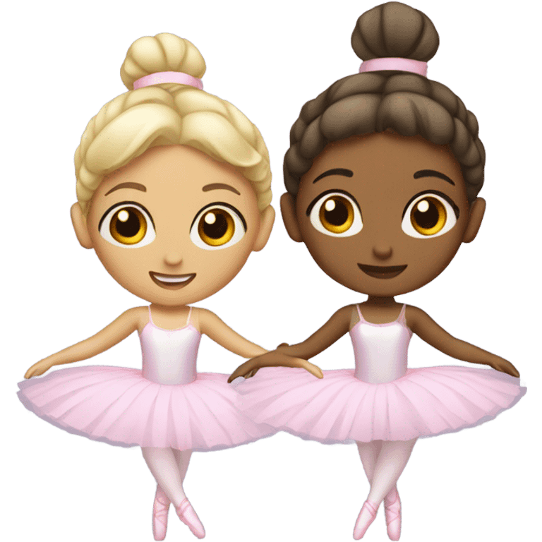 two ballerina girls emoji