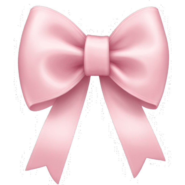 light pink ribbon bow emoji