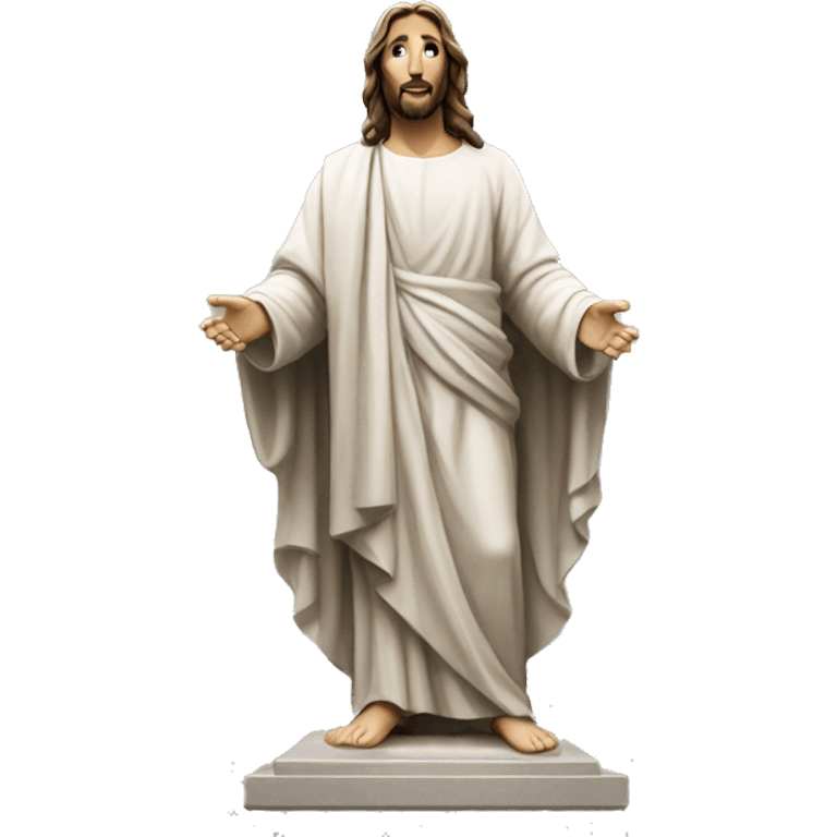 statue of Jesus Christ standing emoji