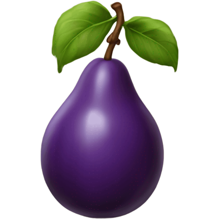 A big plum emoji