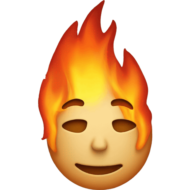 fire with face emoji