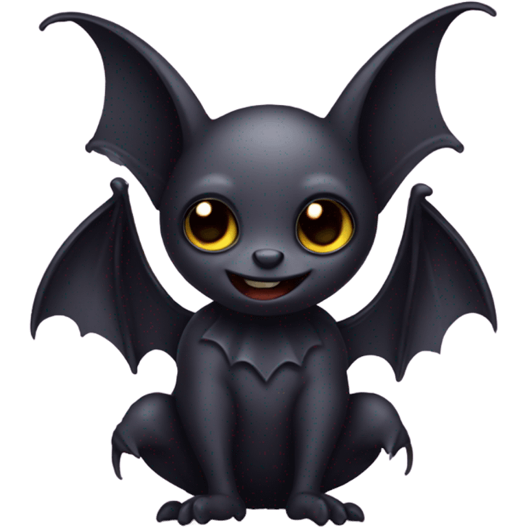 Cute gothic bat emoji