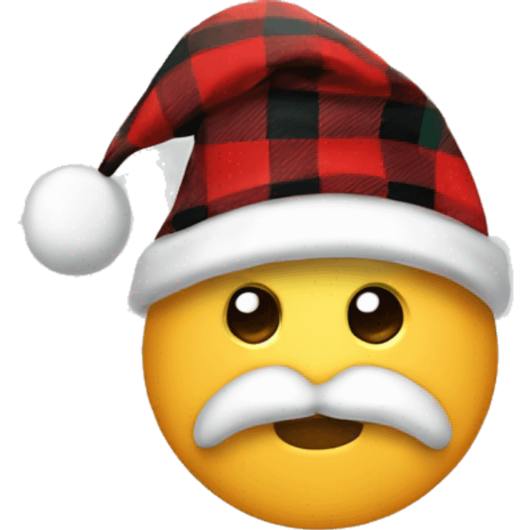 Plaid Santa Hat emoji