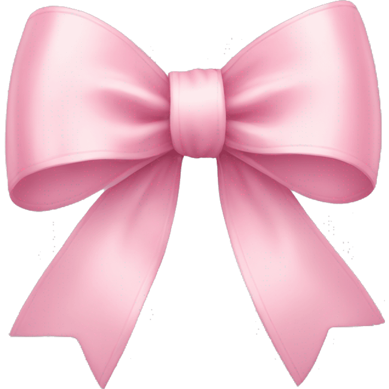 light pink ribbon bow emoji