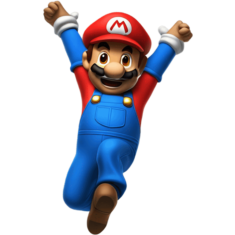 Mario backwards long jump emoji