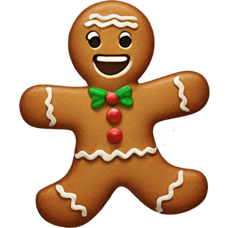 Gingerbread man emoji