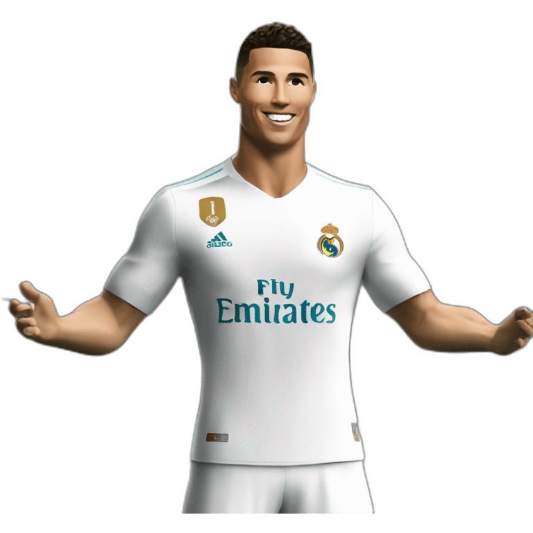 Ronaldo avec le maillot du Réal Madrid emoji