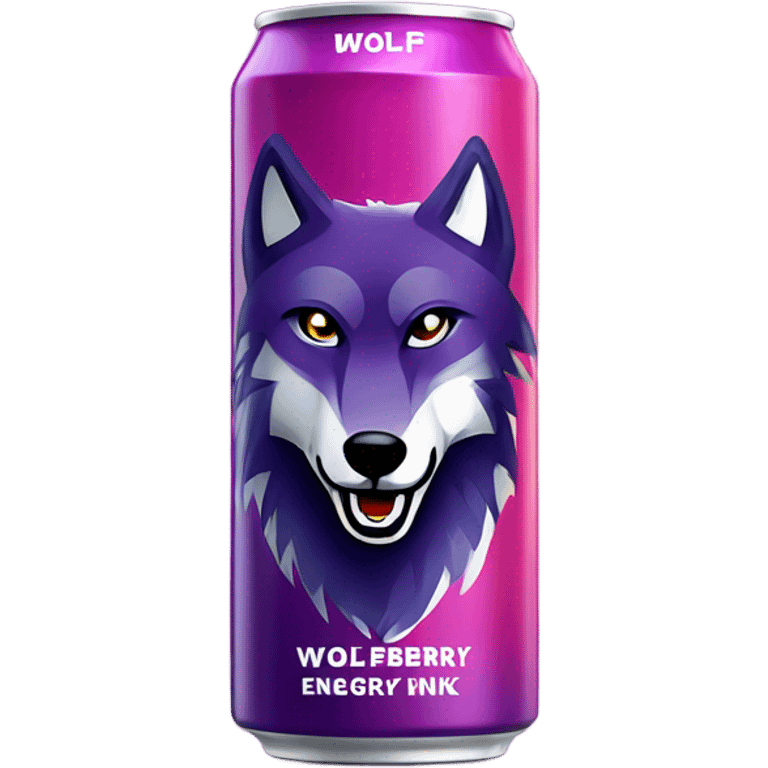 Wildberry wolf Energy Drink can emoji