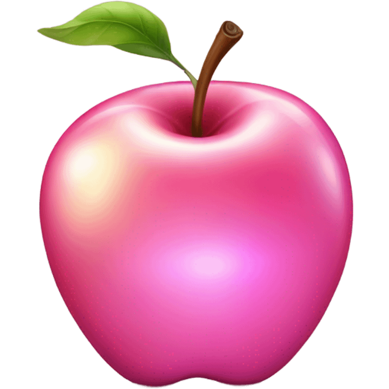 Pink apple emoji