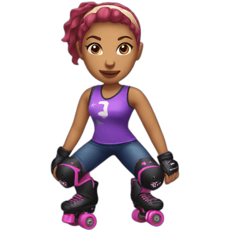 roller derby player emoji