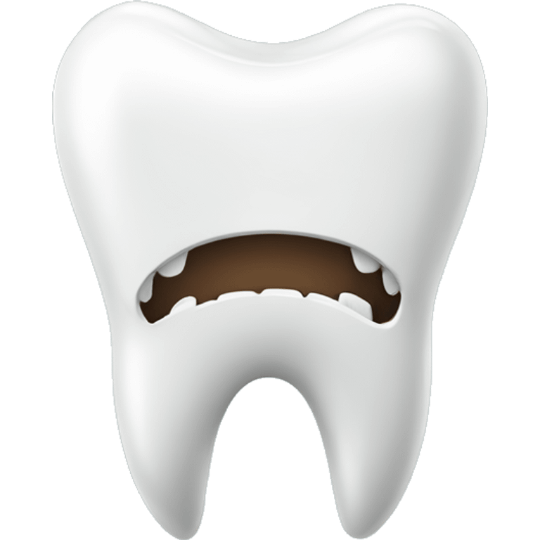 Tooth with a brace on it emoji