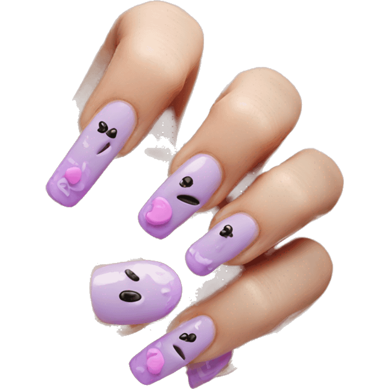 Acrylic nails  emoji