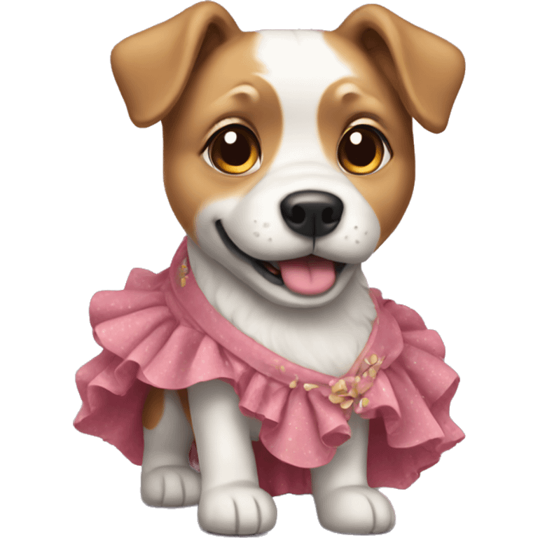 dog with dress emoji