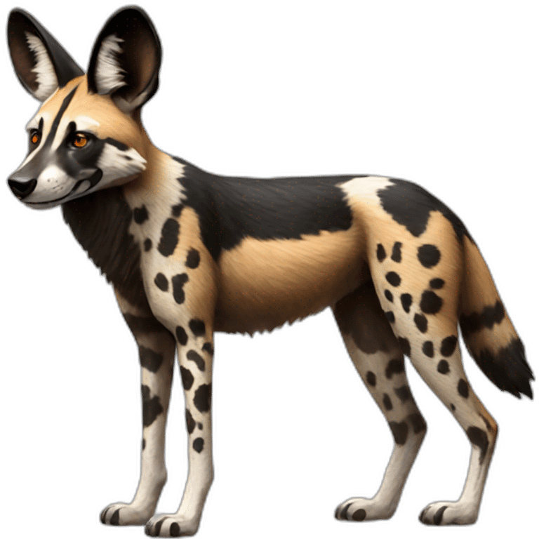 African Wild Dog Full Body emoji