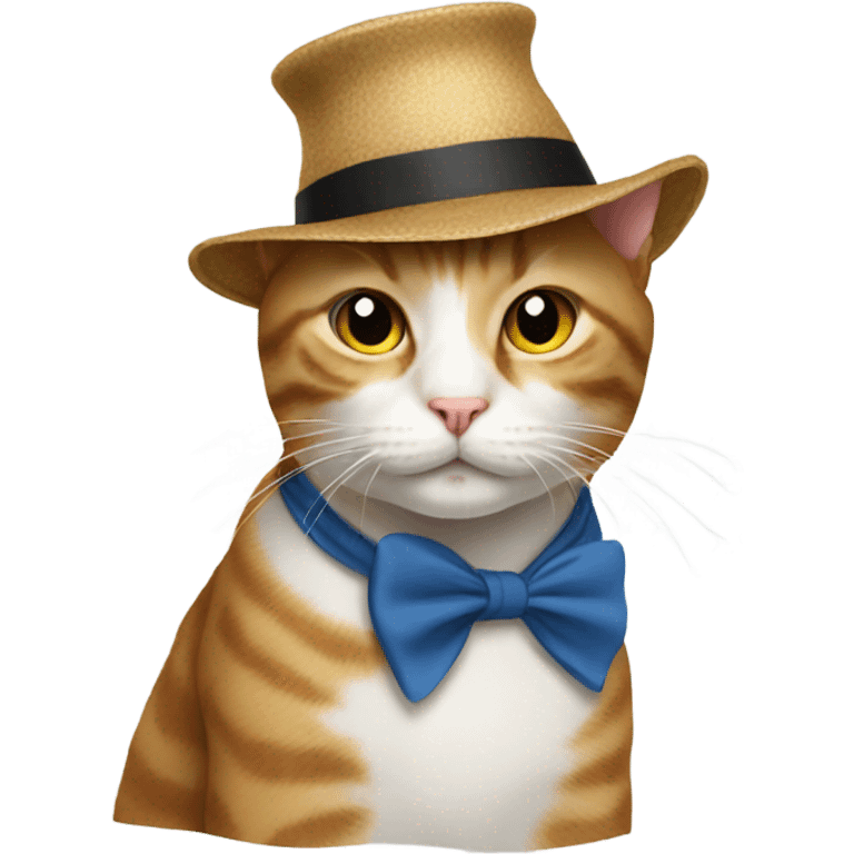 Cat wearing hat emoji