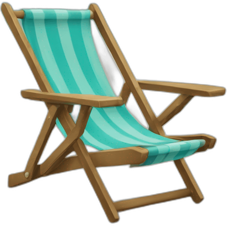 Beach chair emoji