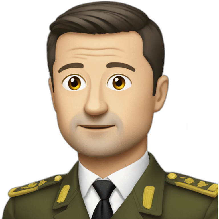 Vladimir Zelensky and tank emoji