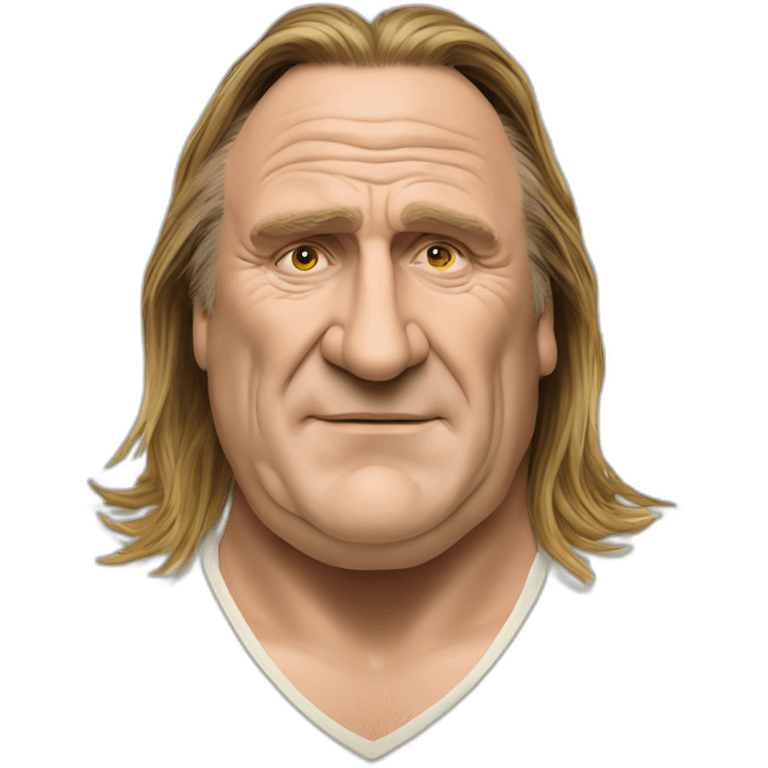 Gérard Depardieu in rasta smocking emoji