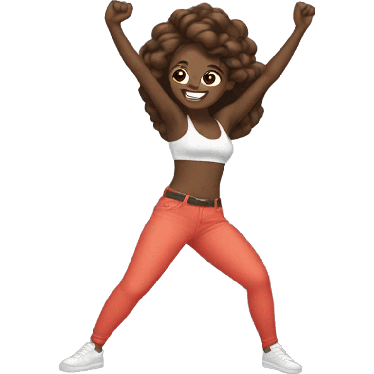 ‘💁🏾‍♀️’ emoji but dabbing emoji