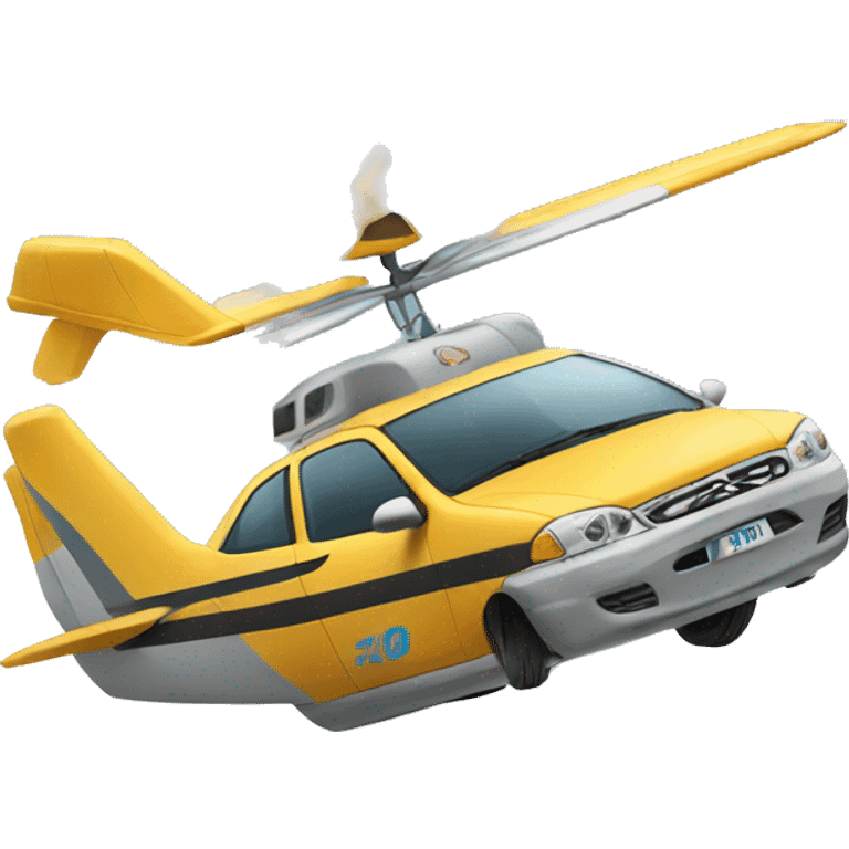 un emoji de un carro volador emoji