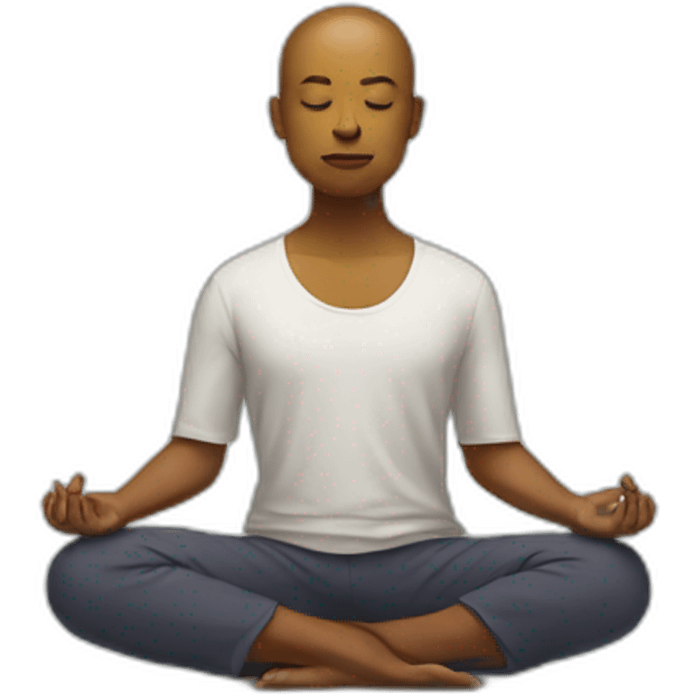 Meditating emoji