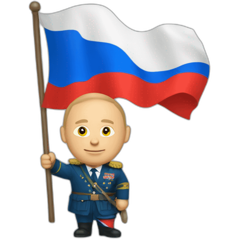 putin holding flag of kyrgysztan emoji