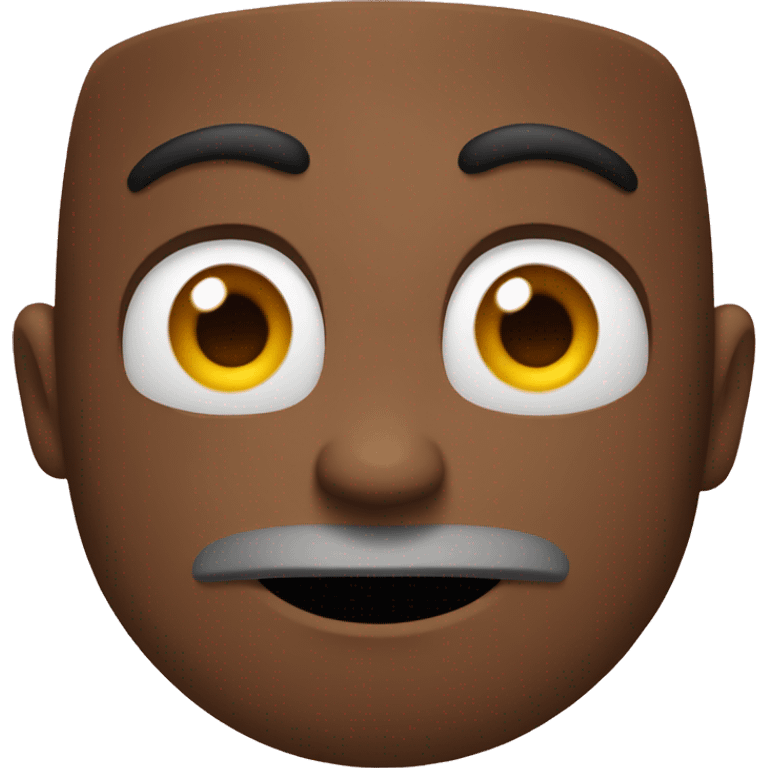 Cringe emoji with monobrow emoji